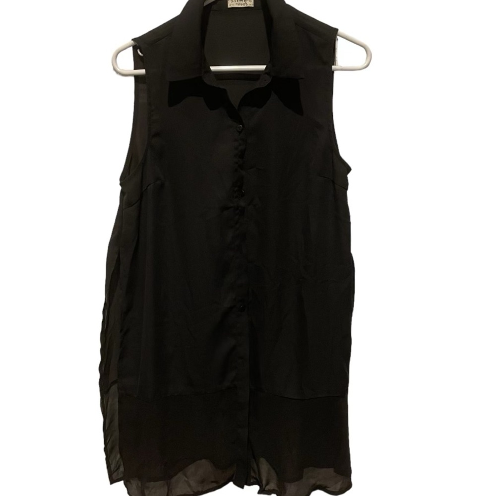 CONTEMPO casuals, ladies see through blouse. Size L